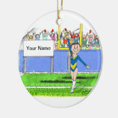 Baton Twirler - Female Keramisch Ornament (Links)