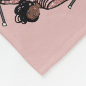 Baton Twirler Fleece Blanket Pink Sparkle (Hoek)