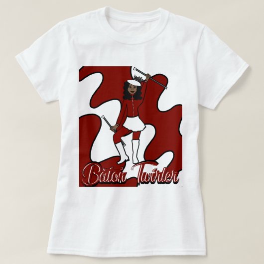Baton Twirler T-Shirt / Rood (Design voorkant)
