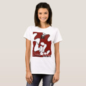 Baton Twirler T-Shirt / Rood (Voorkant volledig)