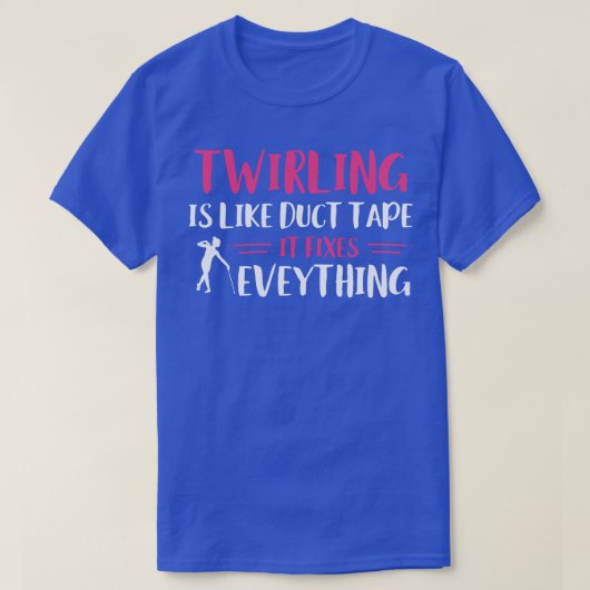 Baton Twirler Twirling Fixes Alles Grappig Majo T-shirt (Design voorkant)