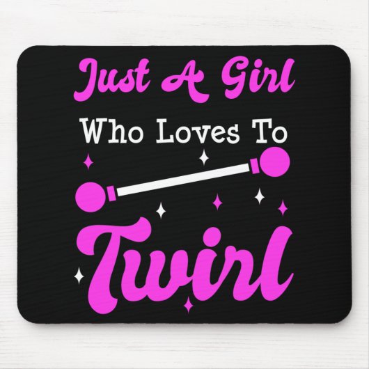 Baton Twirler Twirling Majorette Funny Gift Muismat (Voorkant)