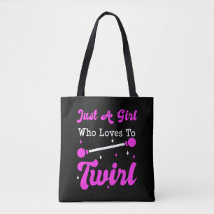 Baton Twirler Twirling Majorette Funny Gift  Tote Bag
