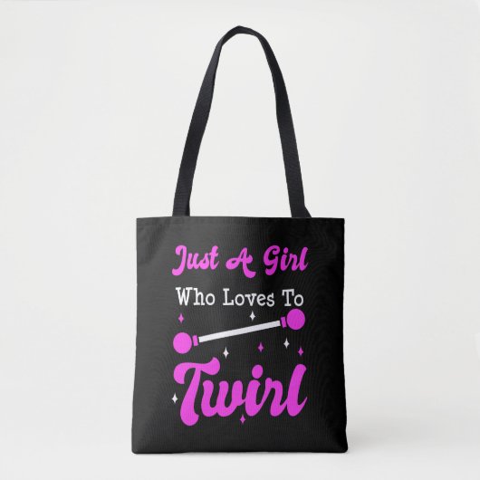Baton Twirler Twirling Majorette Funny Gift  Tote Bag (Voorkant)
