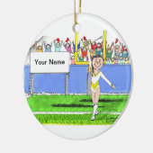 Baton Twirler - Vrouw Keramisch Ornament (Links)