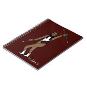 Baton Twirler White Burgundy Accent B Notitieboek (Linkerzijde)