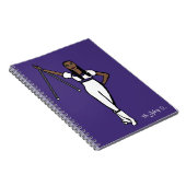 Baton Twirler White Paars Accent B Notitieboek (Rechterzijde)