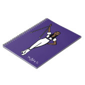 Baton Twirler White Paars Accent B Notitieboek (Linkerzijde)