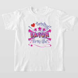 Baton Twirlers, ik hou van Twirling, Baton T-shirt