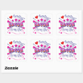 Baton Twirlers Vierkante Sticker (Vel)