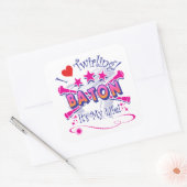 Baton Twirlers Vierkante Sticker (Envelop)