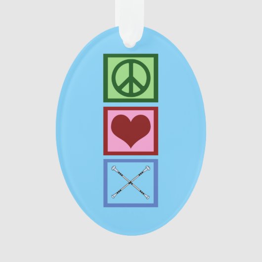 Baton Twirling Blue Ornament (voorkant)