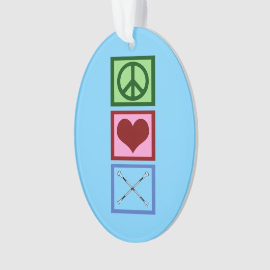 Baton Twirling Blue Ornament (voorkant)