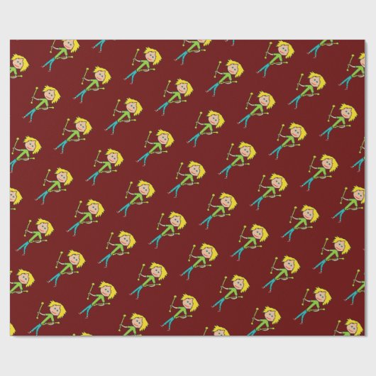 Baton Twirling Cadeaupapier (Vlak)