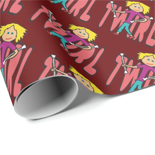 Baton Twirling Cadeaupapier (Rol Hoek)