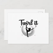 Baton Twirling | Dancering Majoret Dance Gift Briefkaart (Voorkant / Achterkant)