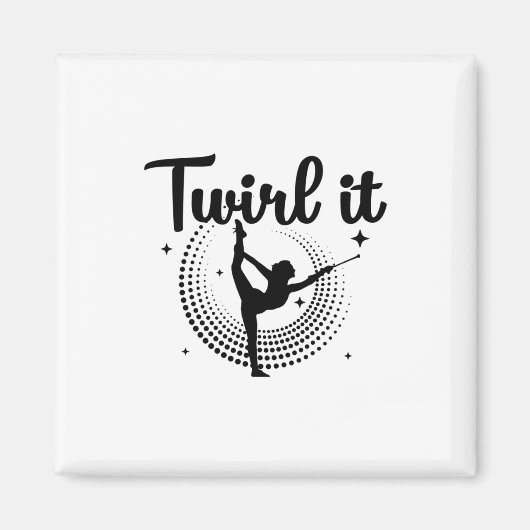 Baton Twirling | Dancering Majoret Dance Gift Magneet (Voorkant)