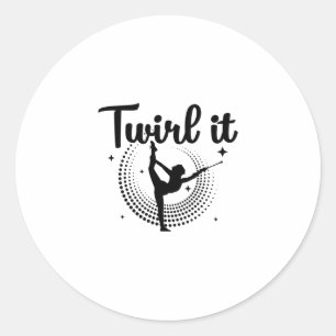 Baton Twirling   Dancering Majoret Dance Gift Ronde Sticker