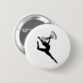Baton Twirling-dansingsdans Ronde Button 5,7 Cm (Voorkant /achterkant)