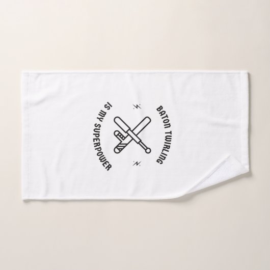 Baton twirling is mijn supermacht handdoek (Handdoek)