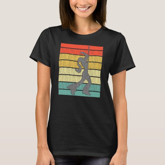 Baton Twirling Majorette Twirl Dancer Moves T-shirt (Voorkant)