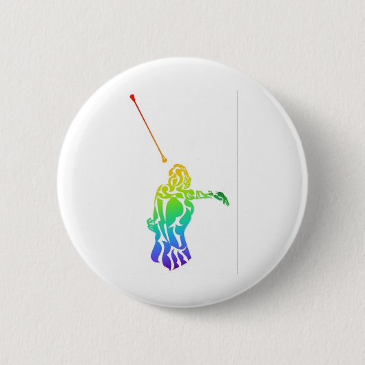 Baton Twirling PRIDE collectie Ronde Button 5,7 Cm (Voorkant)