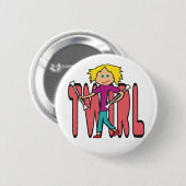 Baton Twirling Ronde Button 5,7 Cm (Voorkant /achterkant)