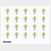 Baton Twirling Ronde Sticker (Vel)