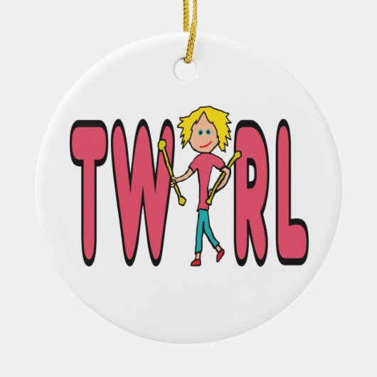 Baton Twirling Twirl Keramisch Ornament (Voorkant)