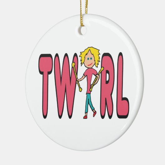 Baton Twirling Twirl Keramisch Ornament (Links)