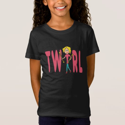 Baton Twirling Twirl T-shirt (Voorkant)