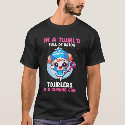 Baton Twirling voor Majorette Dance T-shirt (Voorkant)