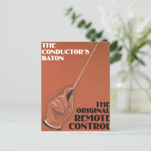 Baton van de geleider briefkaart (Staand voorkant)