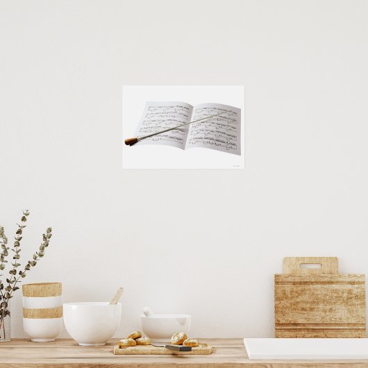 Baton van de geleider poster (Keuken)