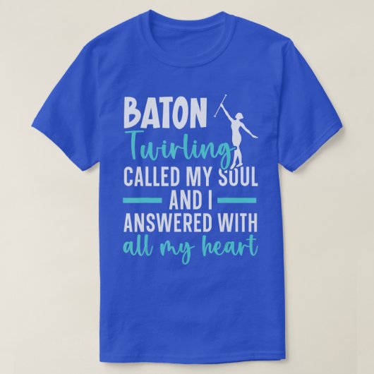 Baton wirling Gymnastics Majorette Baton wirler T-shirt (Design voorkant)