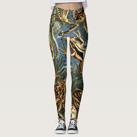 Batrachia Frogs door Ernst Haeckel Leggings (Voorkant)