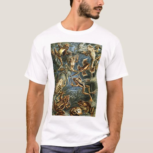 Batrachia Frogs door Ernst Haeckel T-shirt (Voorkant)