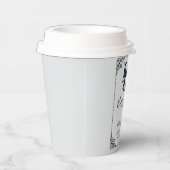 Bats and Bows Halloween Baby shower Gothic Papieren Bekers (Rechts)