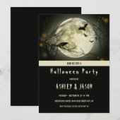 Bats and Crow Halloween Kaart (Voorkant / Achterkant)