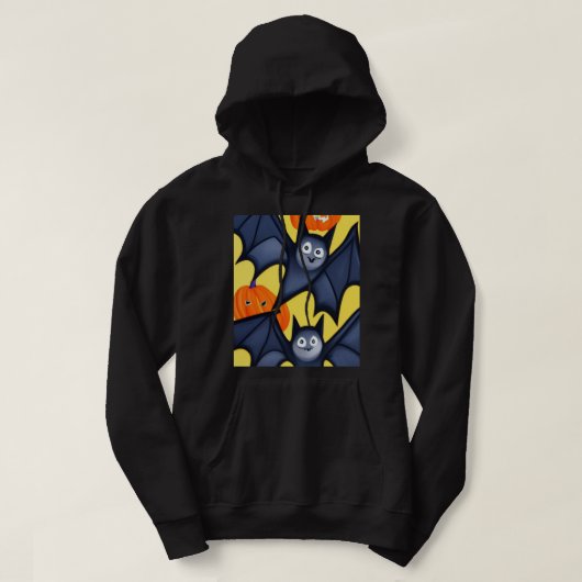 Bats and Pumpkins Hoodie (Design voorkant)