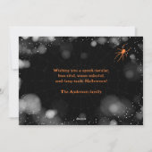 Bats and Spiders Happy Halloween Kaart (Achterkant)