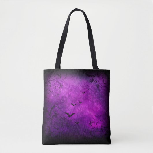 Bats and Swirls Tote Bag (Voorkant)