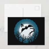 Bats and Trees Against the Moon Briefkaart (Voorkant / Achterkant)