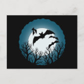 Bats and Trees Against the Moon Briefkaart (Voorkant)