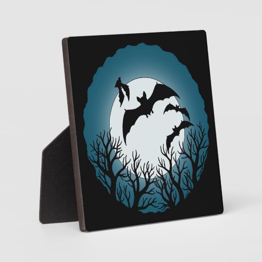 Bats and Trees Against the Moon Fotoplaat (Voorkant)