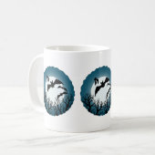 Bats and Trees Against the Moon Koffiemok (Voorkant links)