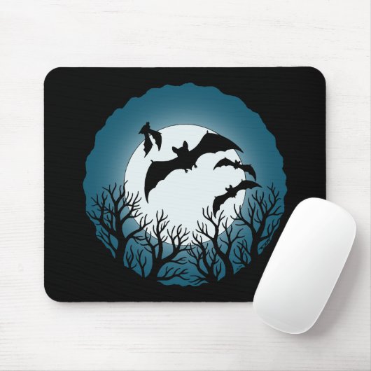 Bats and Trees Against the Moon Muismat (Met muis)