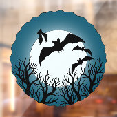 Bats and Trees Against the Moon Raamsticker (Vel 2)