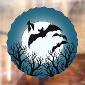 Bats and Trees Against the Moon Raamsticker (Vel 2)