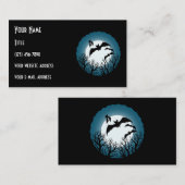 Bats and Trees Against the Moon Visitekaartje (Voorkant / Achterkant)